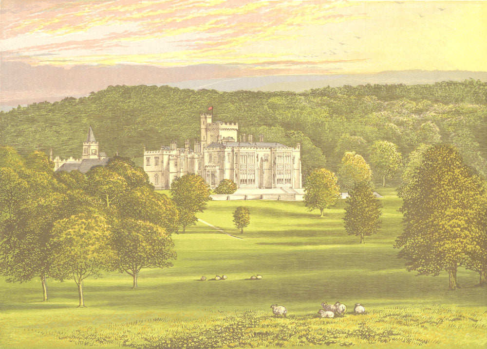 CAPERNWRAY, Lancaster, Lancashire (Marton) 1892 old antique print picture